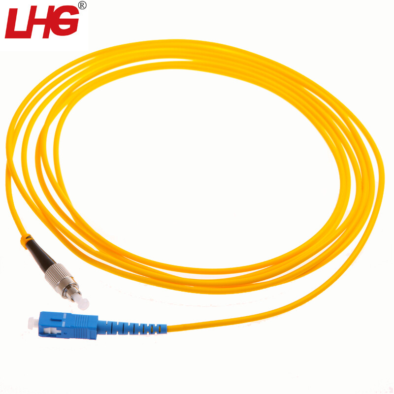 LHG 单模单芯光纤跳线FC/ST/SC/APC/LC各种接口两头一根网线光跳线 千兆1芯收发器尾纤 SC-FC 3米